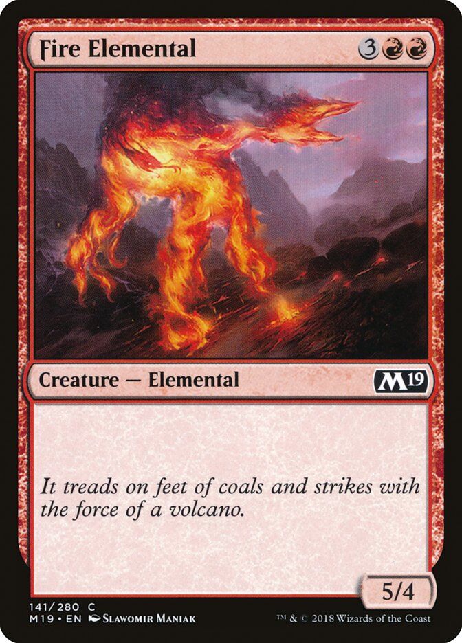 Core Set 2019 #141 Fire Elemental