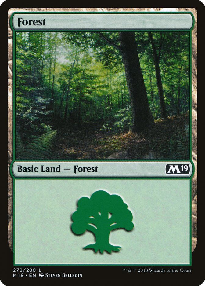 Core Set 2019 #278 Forest (278)