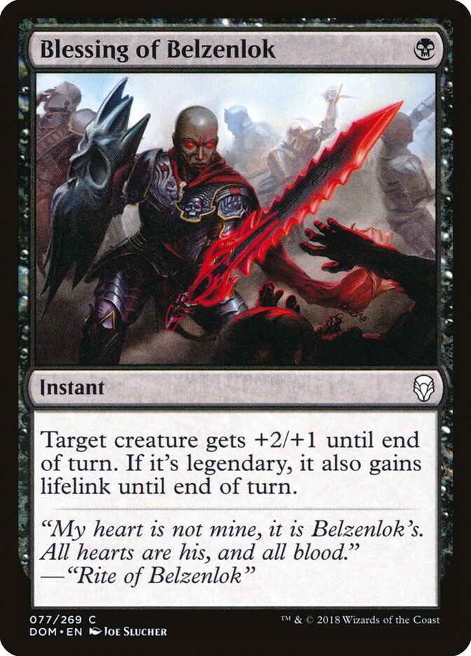 Dominaria #77 Blessing of Belzenlok