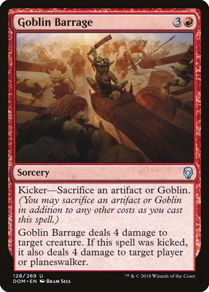 Dominaria #128 Goblin Barrage