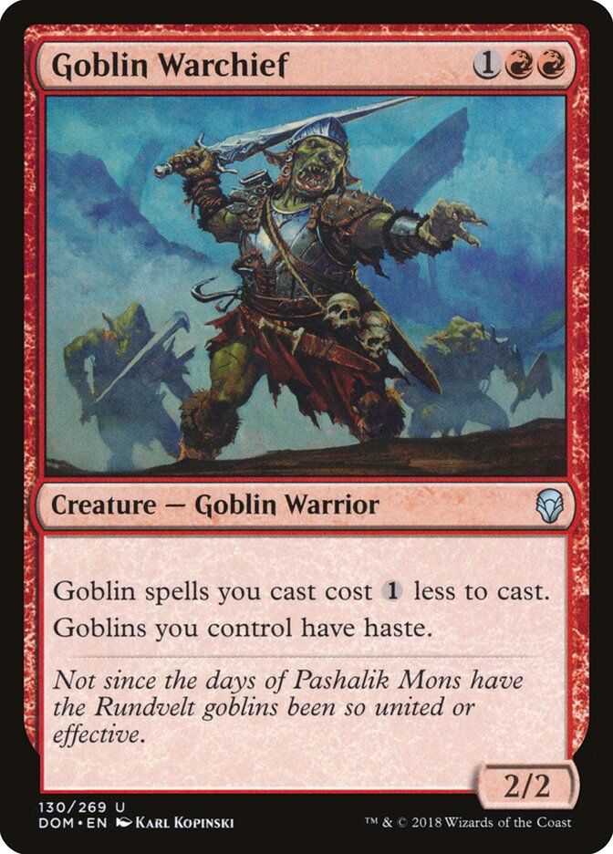 Dominaria #130 Goblin Warchief