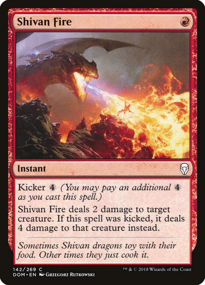 Dominaria #142 Shivan Fire