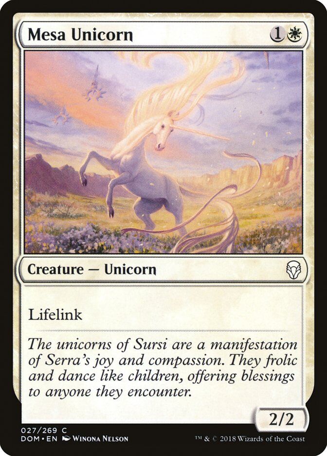 Dominaria #27 Mesa Unicorn