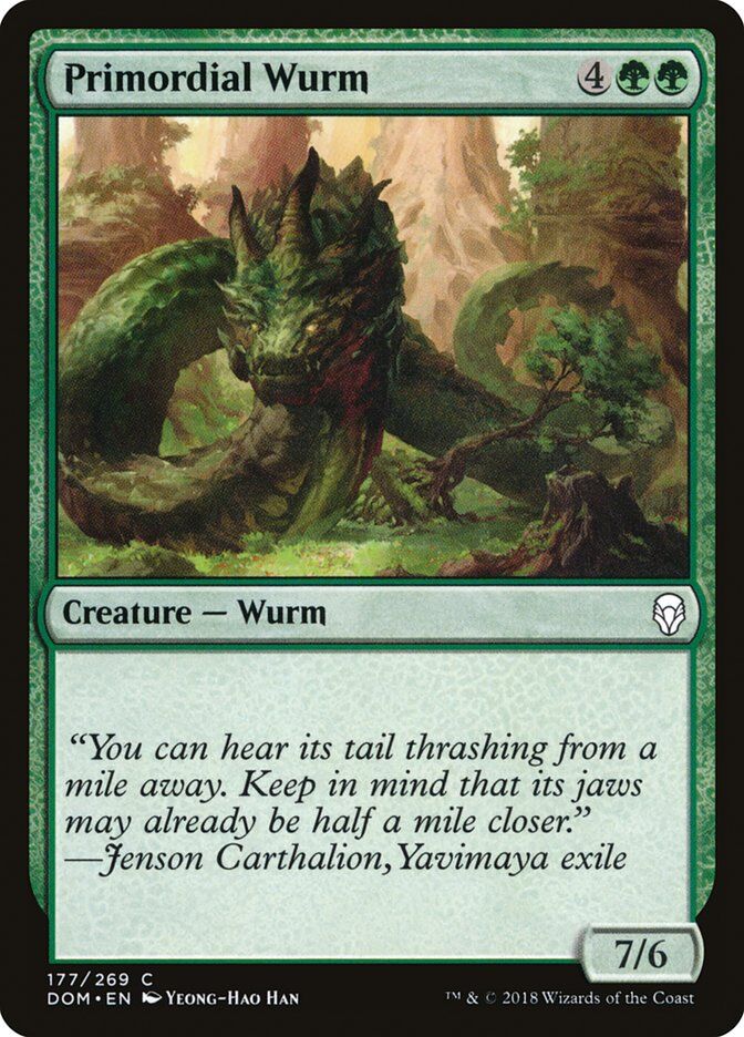 Dominaria #177 Primordial Wurm
