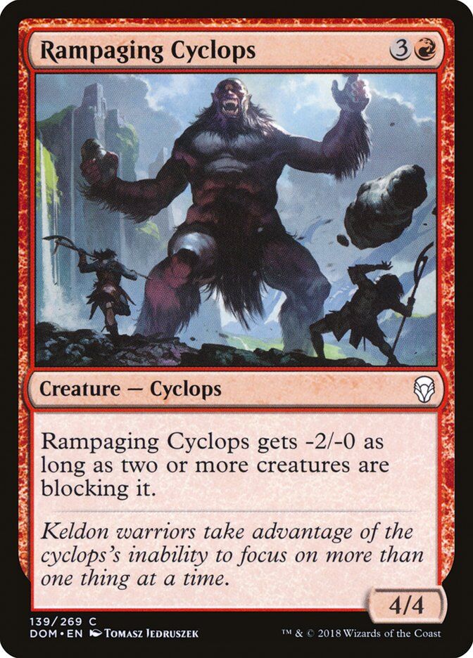 Dominaria #139 Rampaging Cyclops
