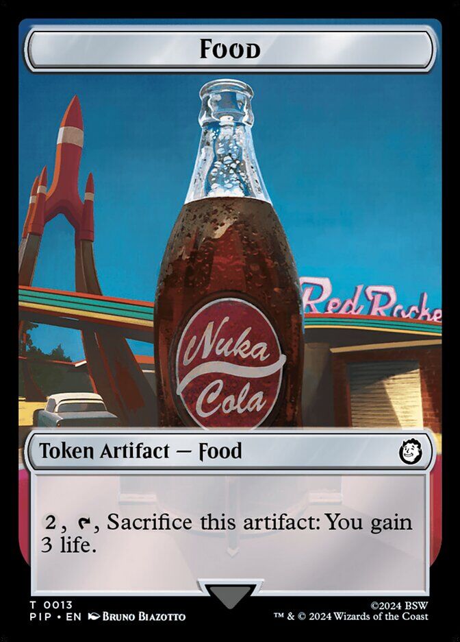 Universes Beyond: Fallout #13 // 11 Food (0013) // Clue Double-Sided Token