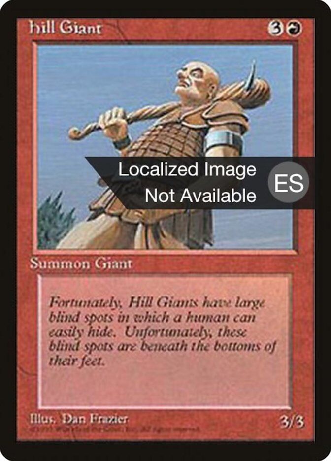 Revised Edition (Foreign Black Border) Hill Giant