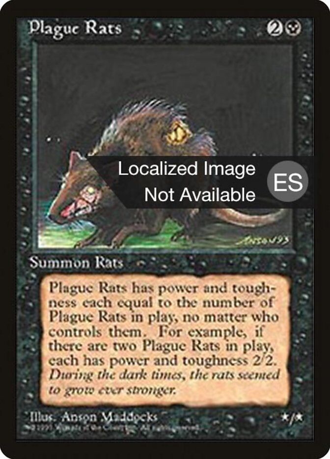 Revised Edition (Foreign Black Border) Plague Rats