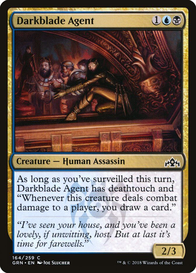 Guilds of Ravnica #164 Darkblade Agent