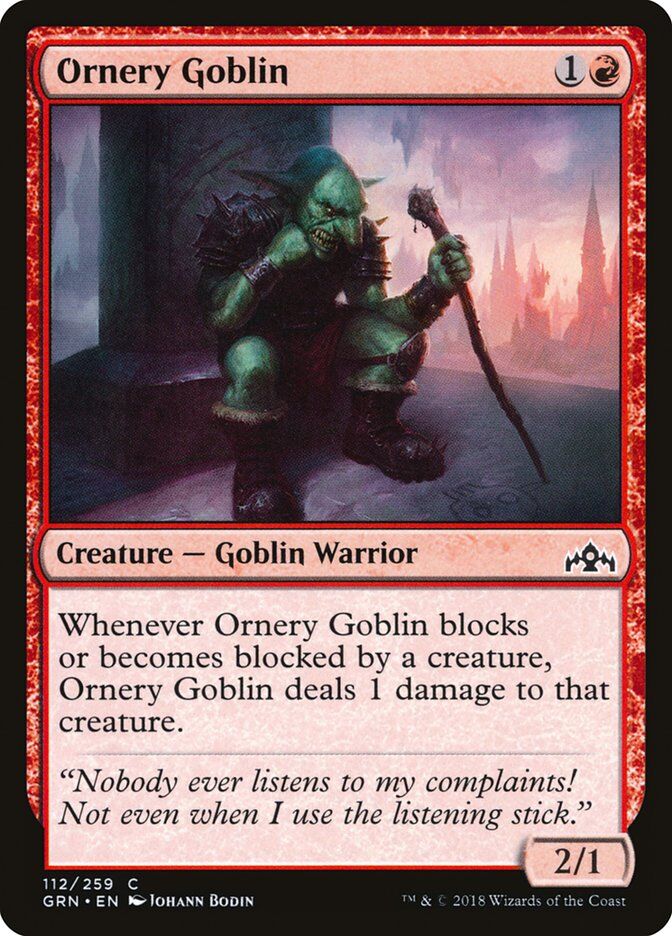 Guilds of Ravnica #112 Ornery Goblin