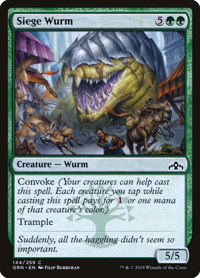 Guilds of Ravnica #144 Siege Wurm