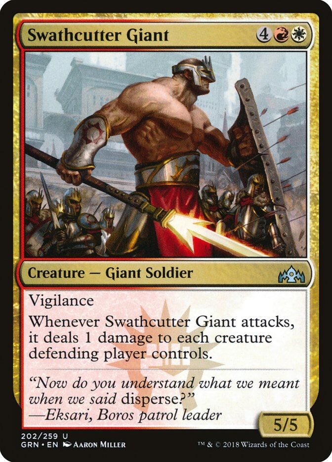 Guilds of Ravnica #202 Swathcutter Giant