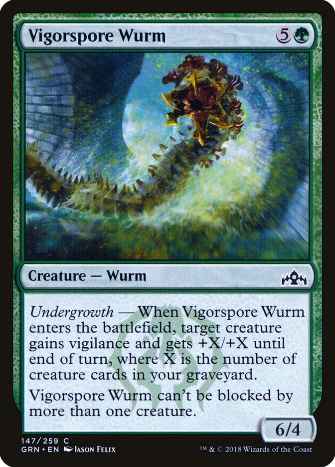 Guilds of Ravnica #147 Vigorspore Wurm