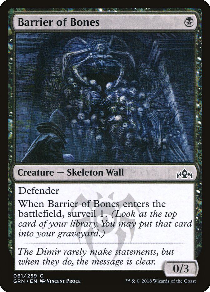 Guilds of Ravnica #61 Barrier of Bones