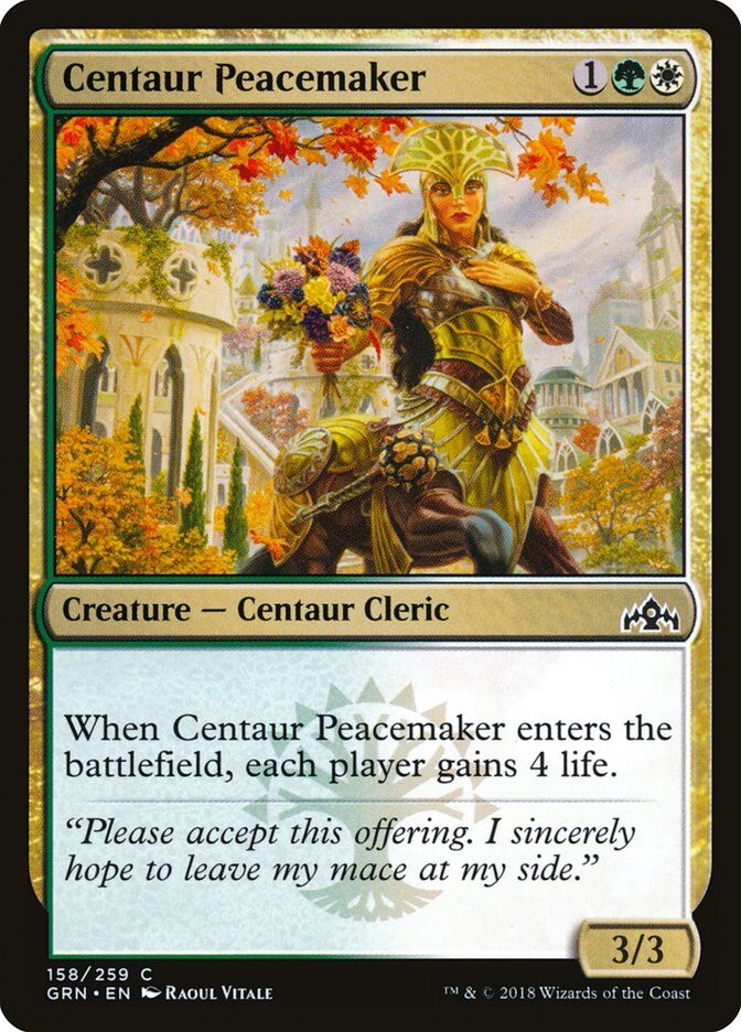 Guilds of Ravnica #158 Centaur Peacemaker