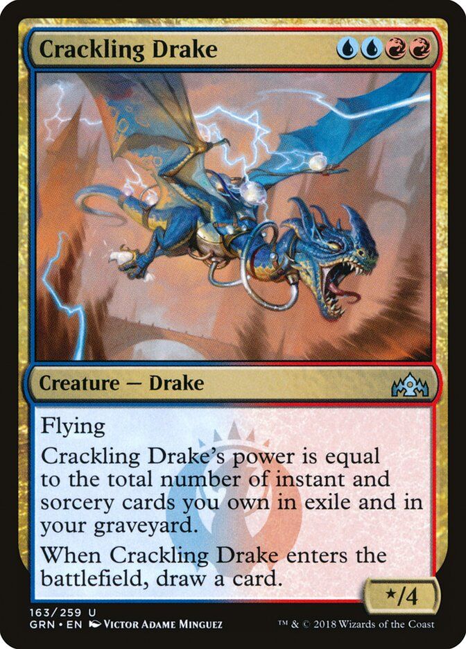 Guilds of Ravnica #163 Crackling Drake