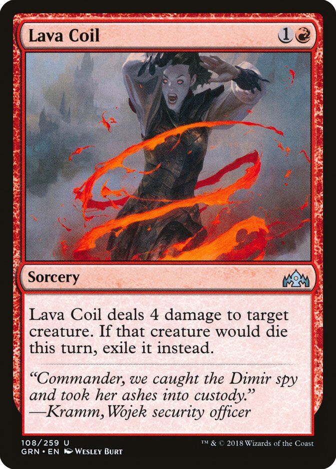 Guilds of Ravnica #108 Lava Coil