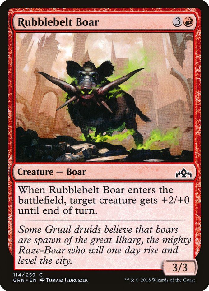 Guilds of Ravnica #114 Rubblebelt Boar