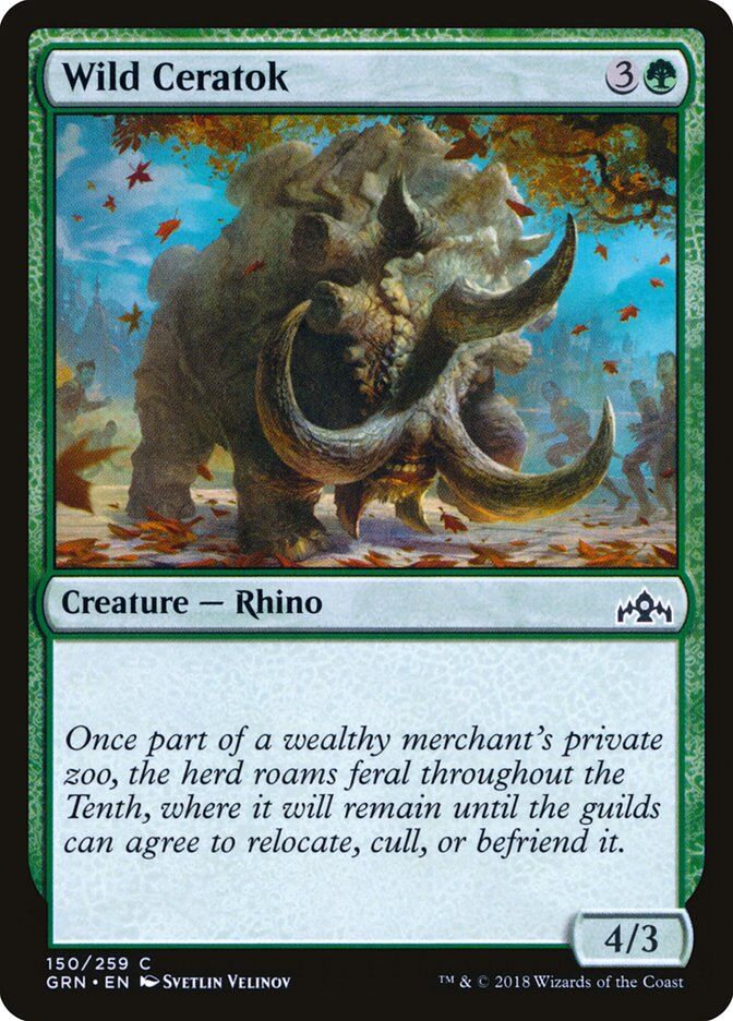 Guilds of Ravnica #150 Wild Ceratok
