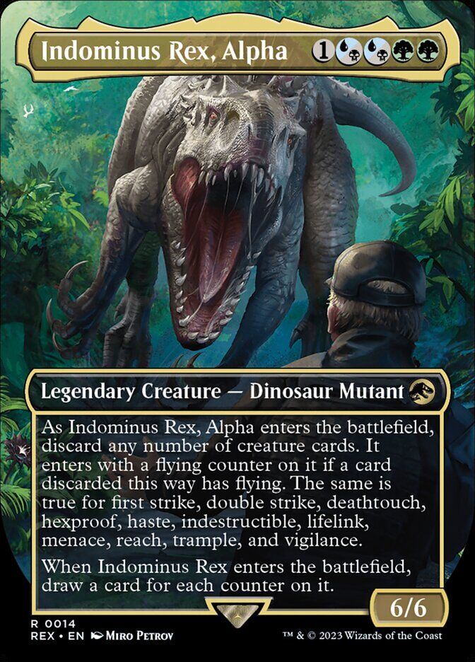 Universes Beyond: Jurassic World Collection #14 Indominus Rex, Alpha (Borderless)