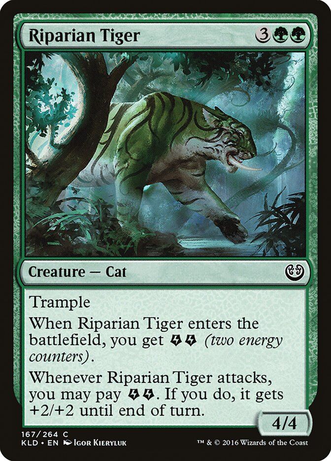 Kaladesh #167 Riparian Tiger