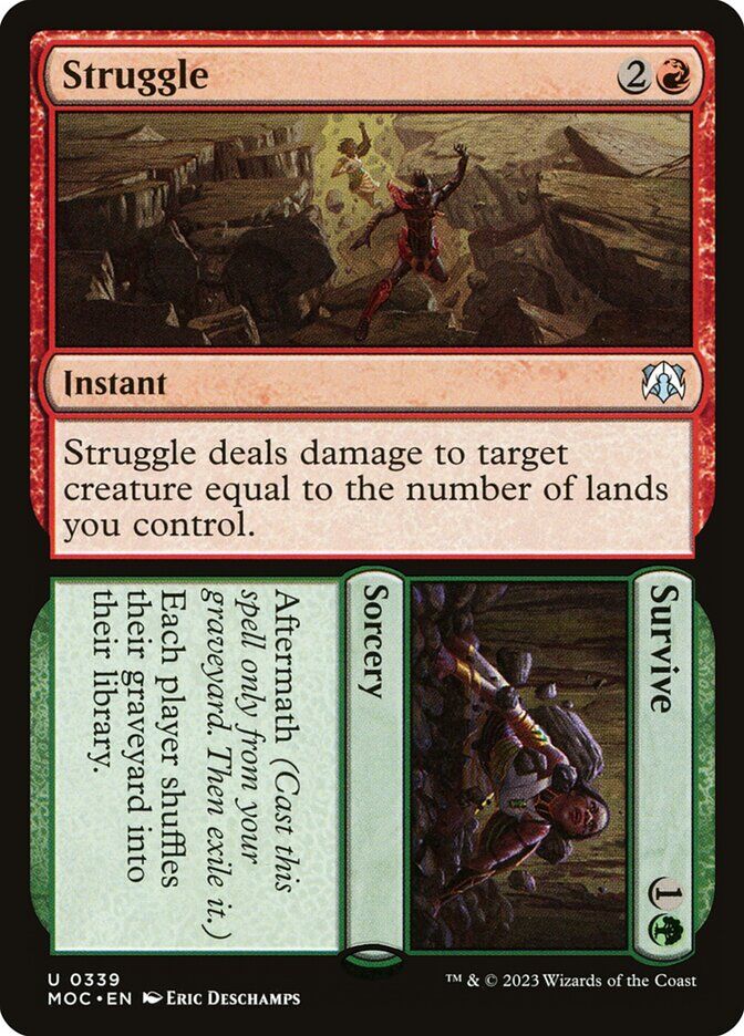 Commander: March of the Machine #339 Struggle // Survive