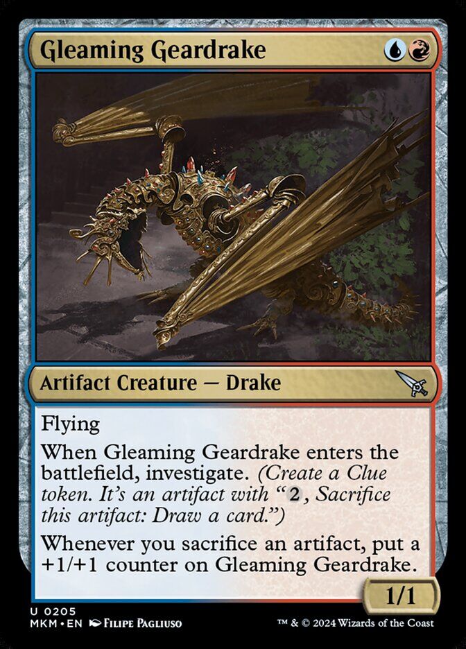 Murders at Karlov Manor #205 Gleaming Geardrake