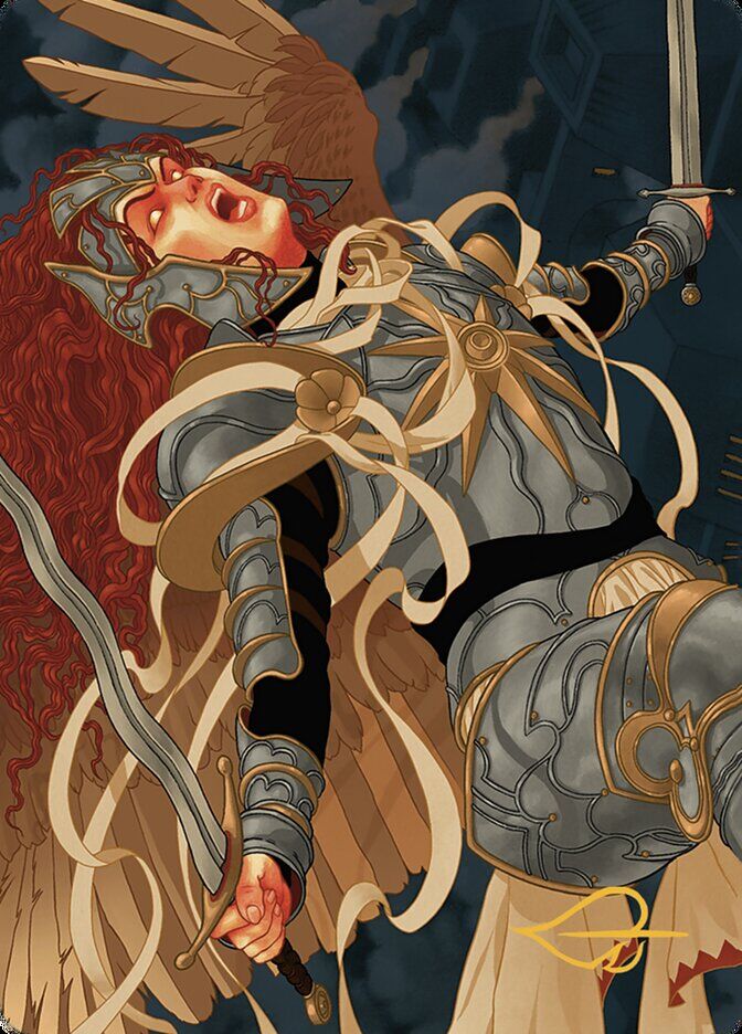 Art Series: Murders at Karlov Manor #41 Aurelia, the Law Above Art Card (41/49) (Gold-Stamped Signature)