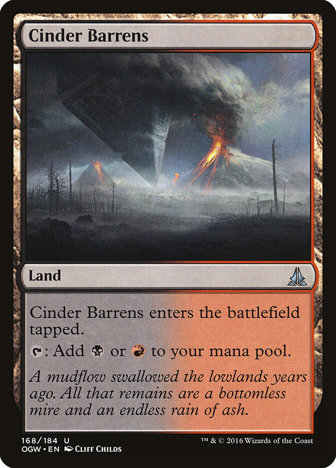 Oath of the Gatewatch #168 Cinder Barrens