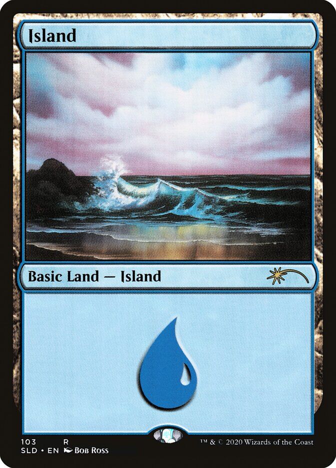 Secret Lair Drop Series #103 Island (103) (Bob Ross)