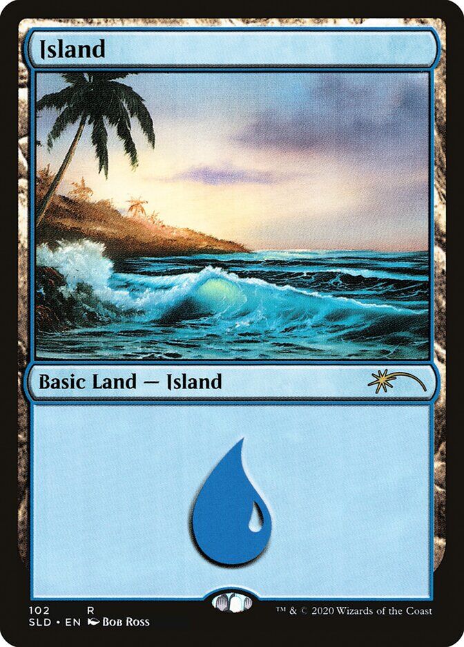 Secret Lair Drop Series #102 Island (102) (Bob Ross)