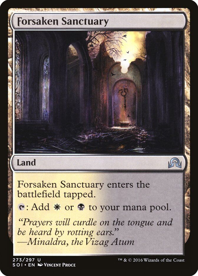 Shadows over Innistrad #273 Forsaken Sanctuary