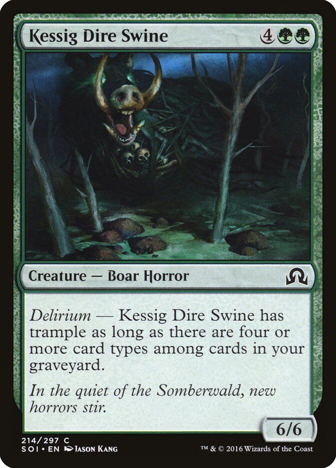 Shadows over Innistrad #214 Kessig Dire Swine
