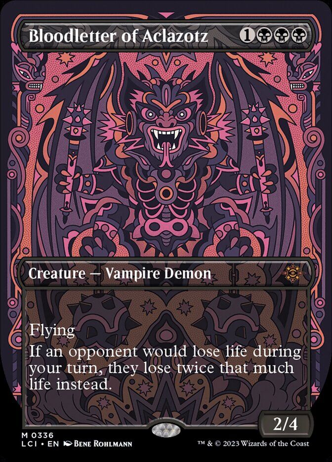 The Lost Caverns of Ixalan #336 Bloodletter of Aclazotz (Borderless)