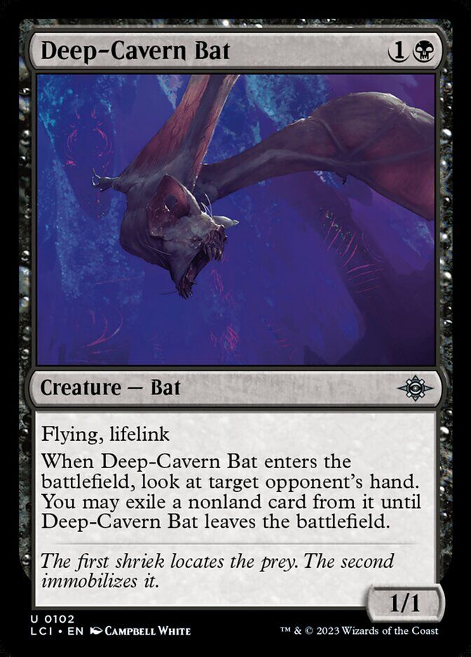 The Lost Caverns of Ixalan #102 Deep-Cavern Bat