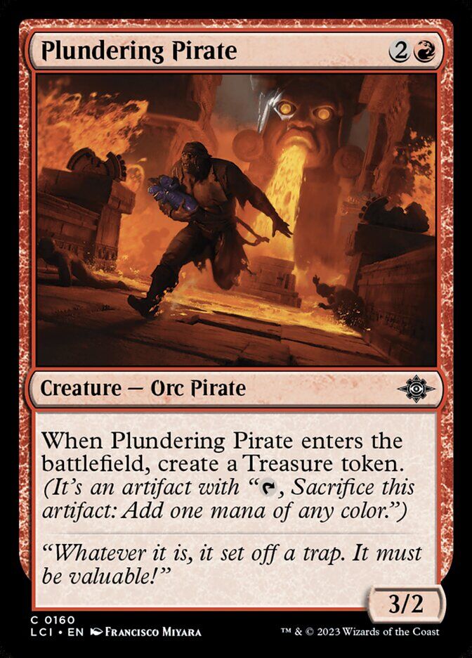 The Lost Caverns of Ixalan #160 Plundering Pirate