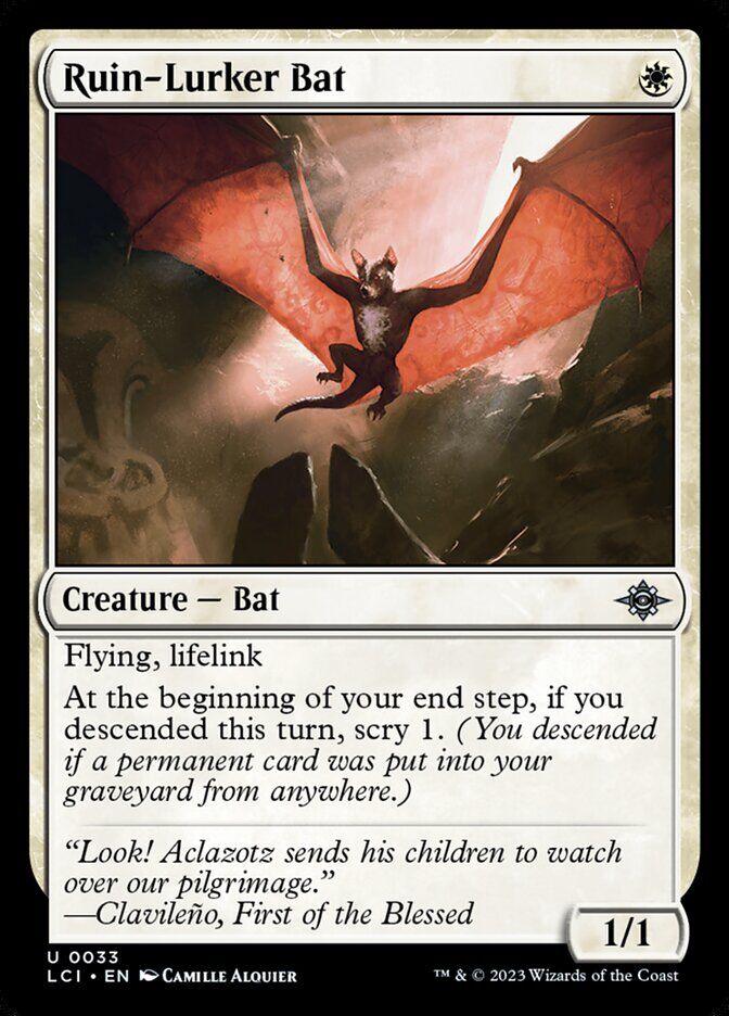 The Lost Caverns of Ixalan #33 Ruin-Lurker Bat