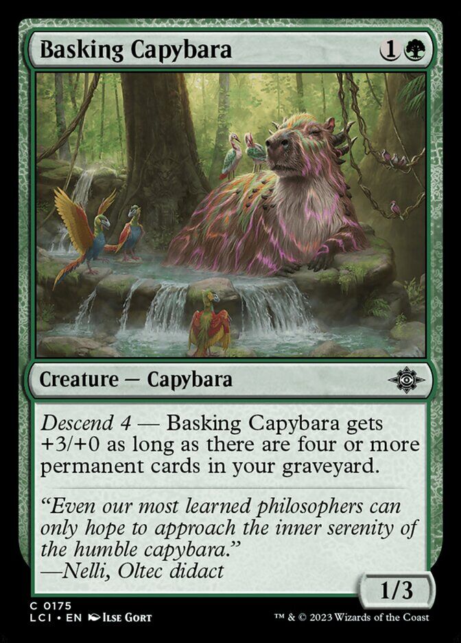 The Lost Caverns of Ixalan #175 Basking Capybara