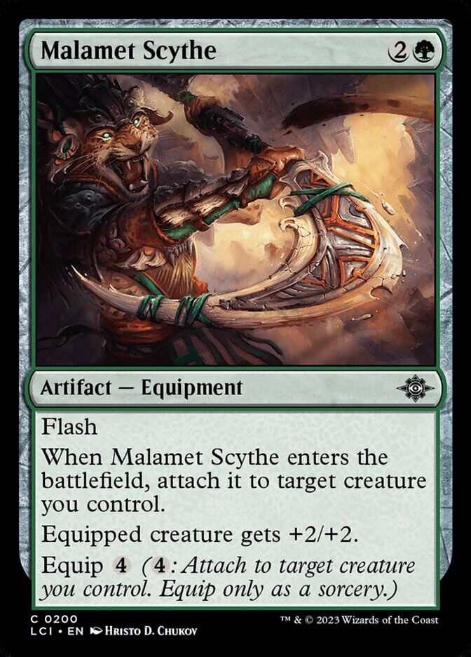 The Lost Caverns of Ixalan #200 Malamet Scythe