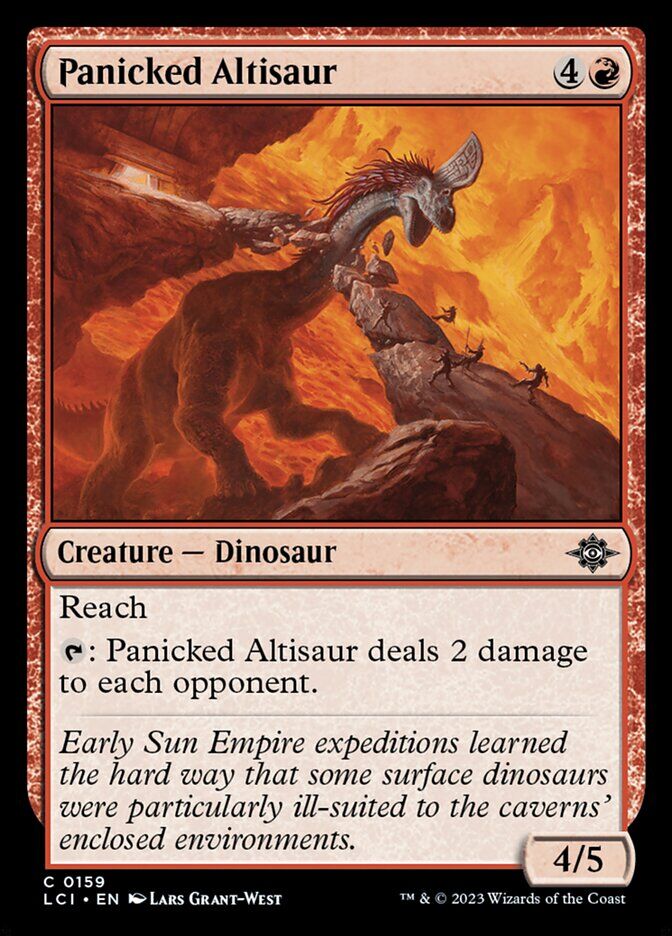The Lost Caverns of Ixalan #159 Panicked Altisaur