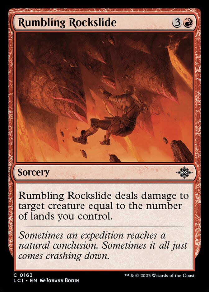 The Lost Caverns of Ixalan #163 Rumbling Rockslide