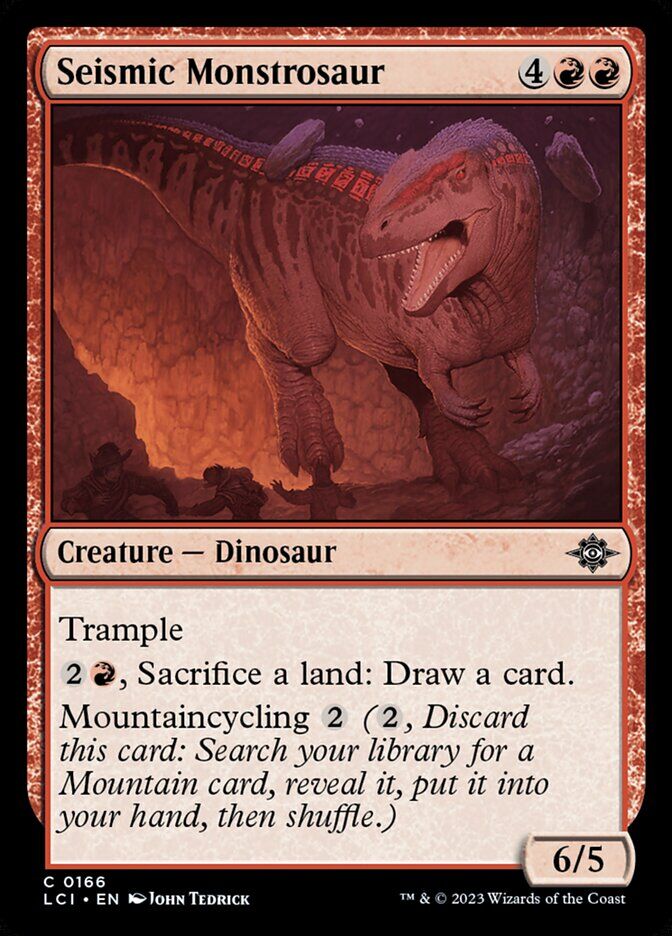 The Lost Caverns of Ixalan #166 Seismic Monstrosaur