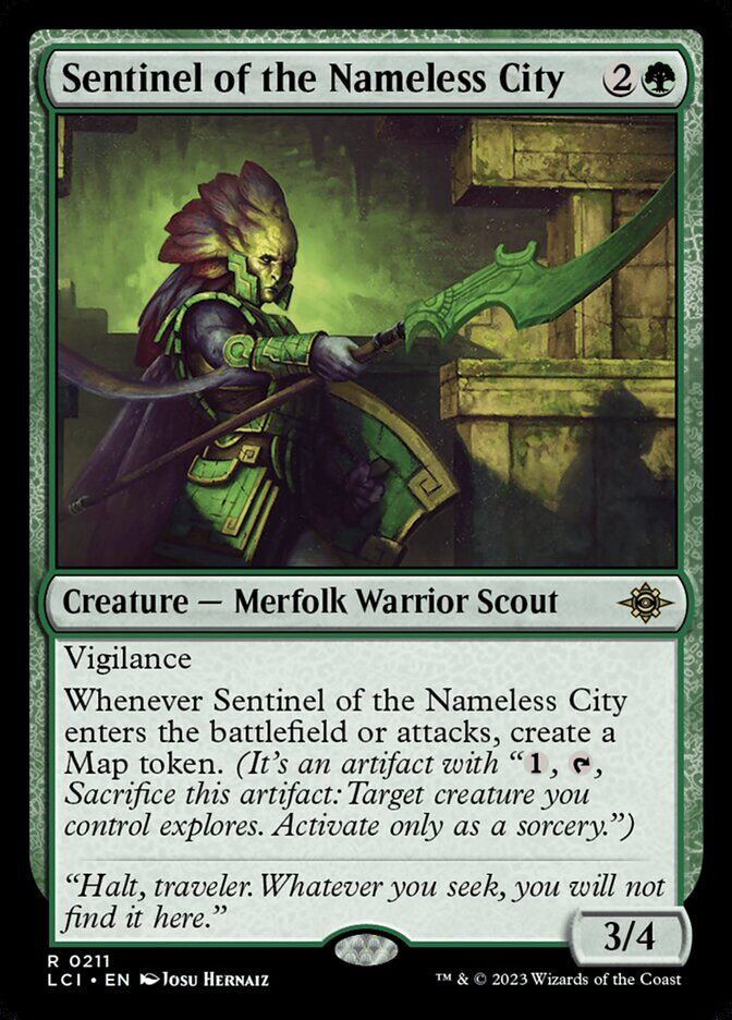 The Lost Caverns of Ixalan #211 Sentinel of the Nameless City