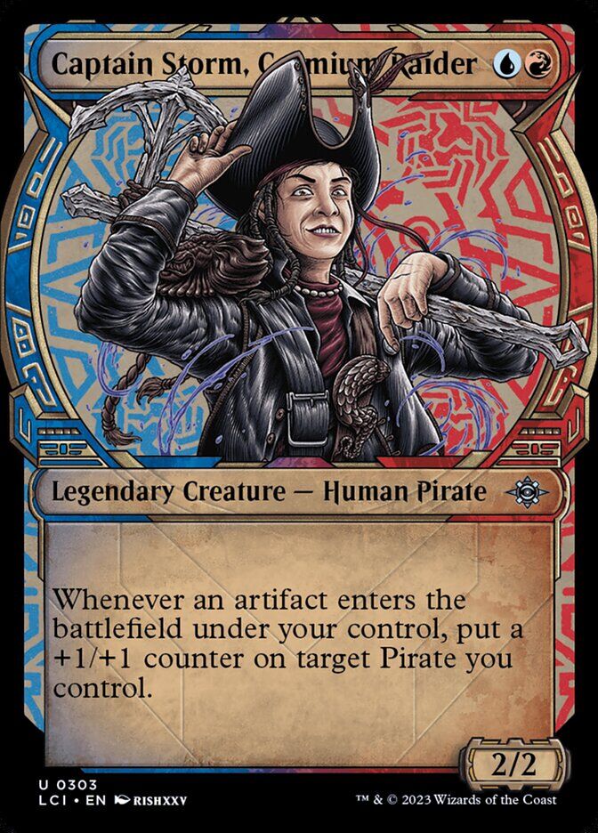 The Lost Caverns of Ixalan #303 Captain Storm, Cosmium Raider (Showcase)