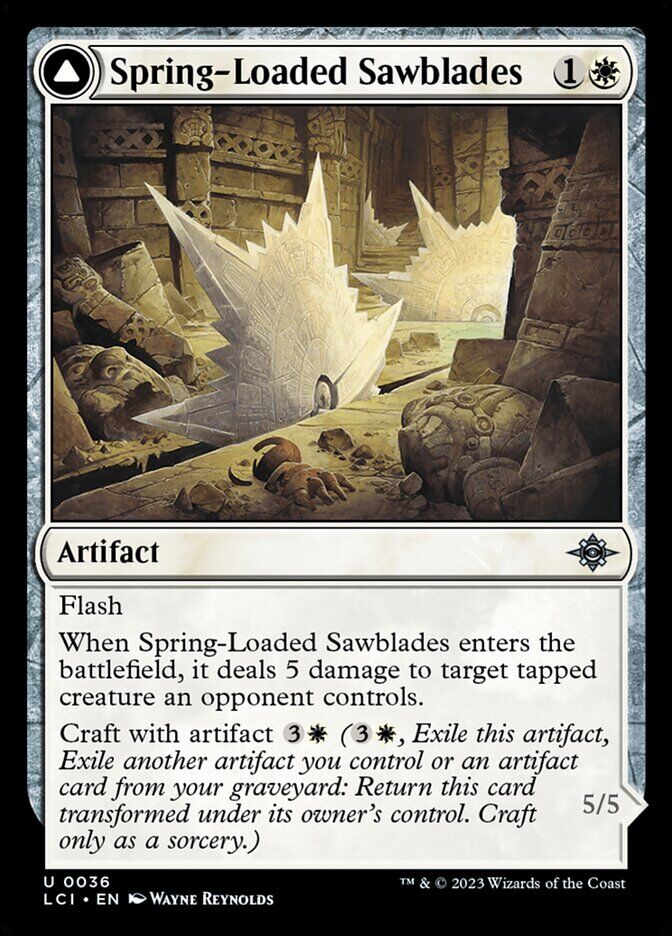 The Lost Caverns of Ixalan #36 Spring-Loaded Sawblades