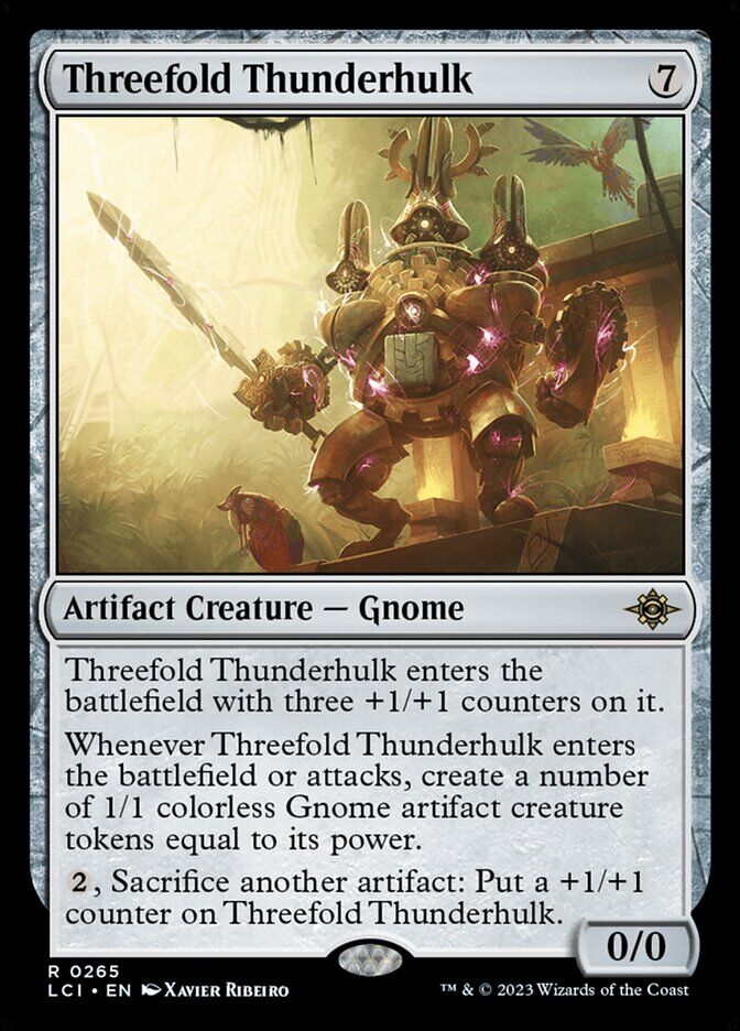 The Lost Caverns of Ixalan #265 Threefold Thunderhulk