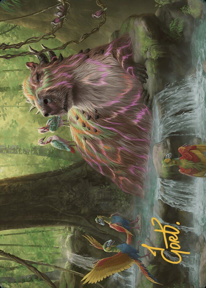 Art Series: The Lost Caverns of Ixalan #22 Basking Capybara Art Card (Gold-Stamped Signature)