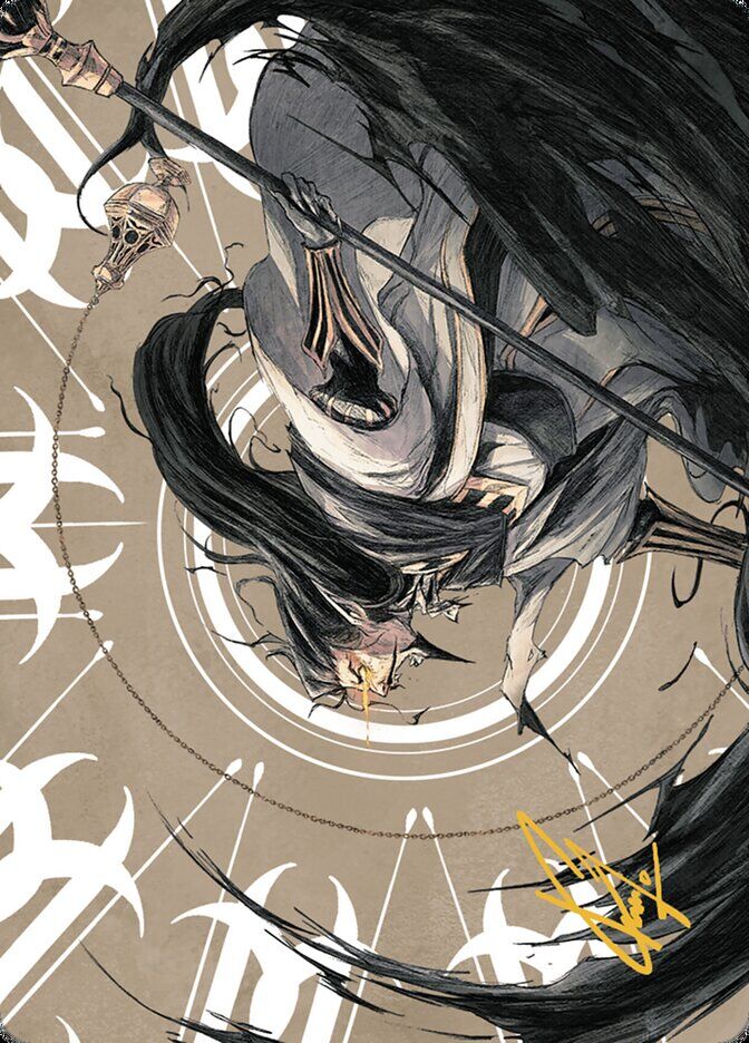 Art Series: The Lost Caverns of Ixalan #73 Clavileno, First of the Blessed Art Card (73/81) (Gold-Stamped Signature)