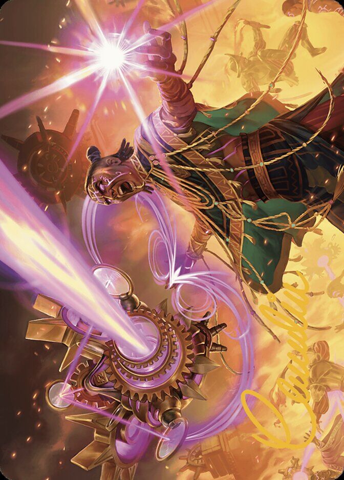 Art Series: The Lost Caverns of Ixalan #1 Cosmium Blast Art Card (Gold-Stamped Signature)