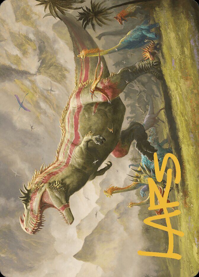 Art Series: The Lost Caverns of Ixalan #24 Ghalta, Stampede Tyrant Art Card (Gold-Stamped Signature)